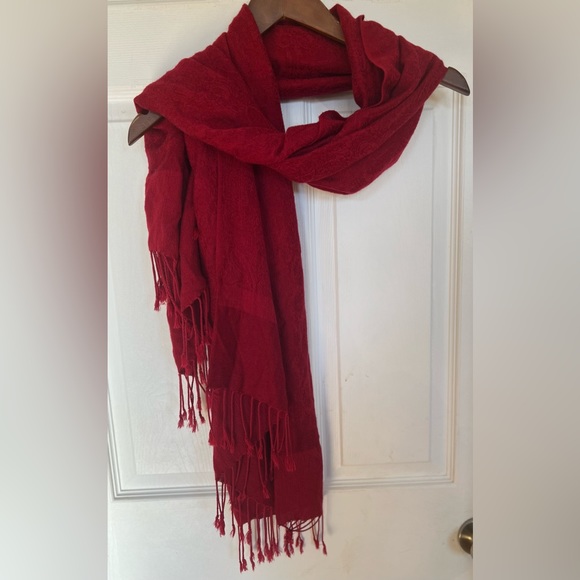 Accessories - SOLD!!!Red Cashmere Scarf